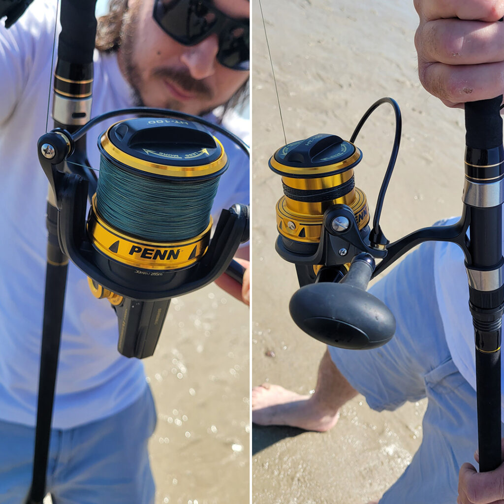 Lucas Leao's cast drained every inch of line from his Penn Spinfisher VII 5500 LC, which held about 265 yards of 30-pound braid and backing.