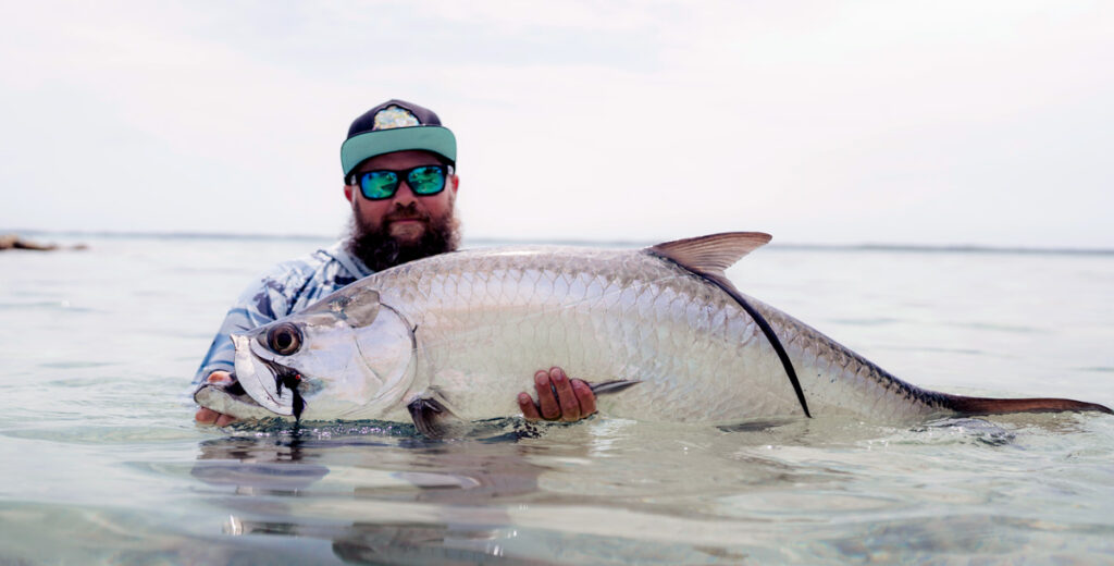 David Danforth with a tarpon