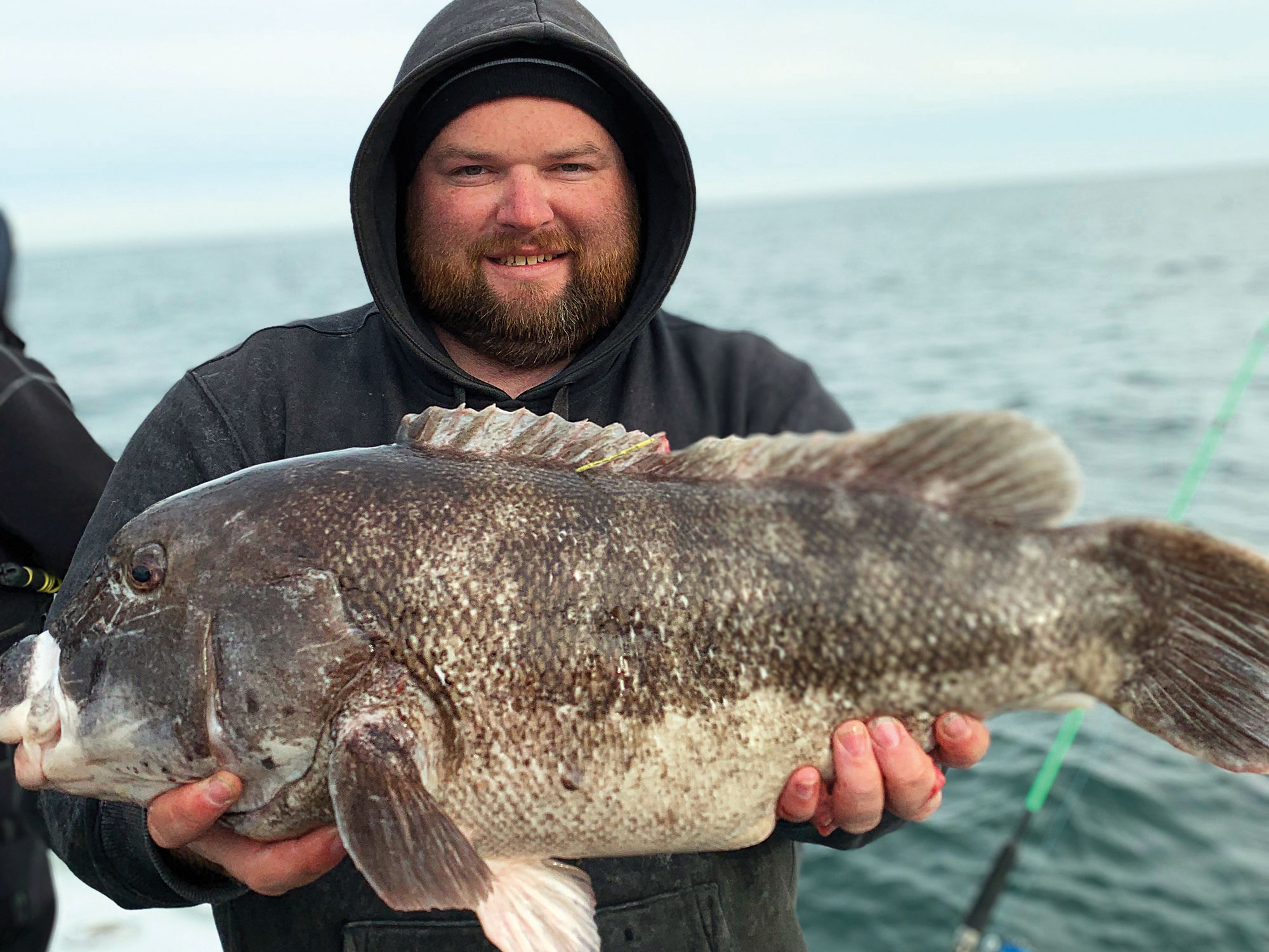 Angler with nice blackfish