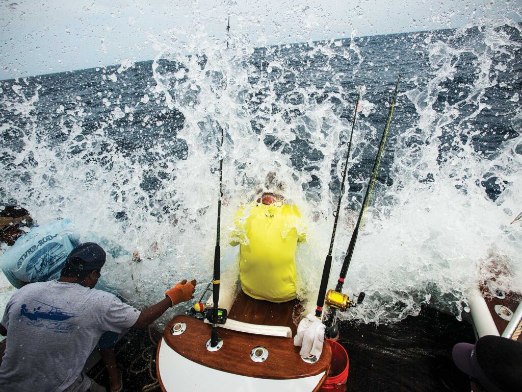Getting splashed in the cockpit