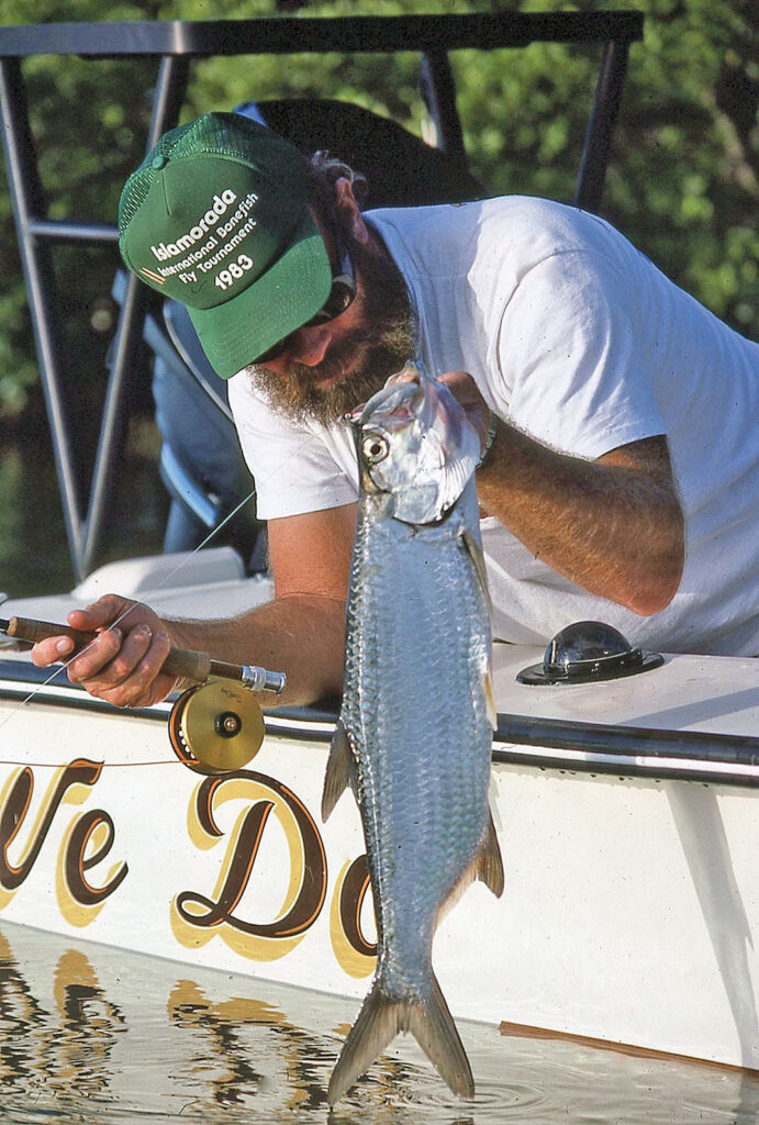 Flip with a tarpon
