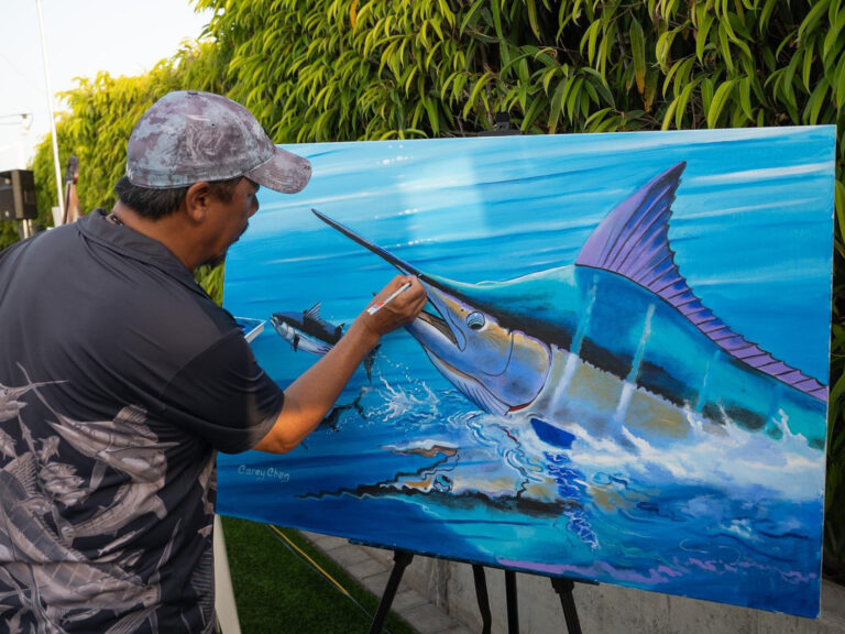 Marine artist Carey Chen