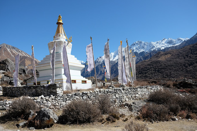 A stupa in Langtang trekking trail