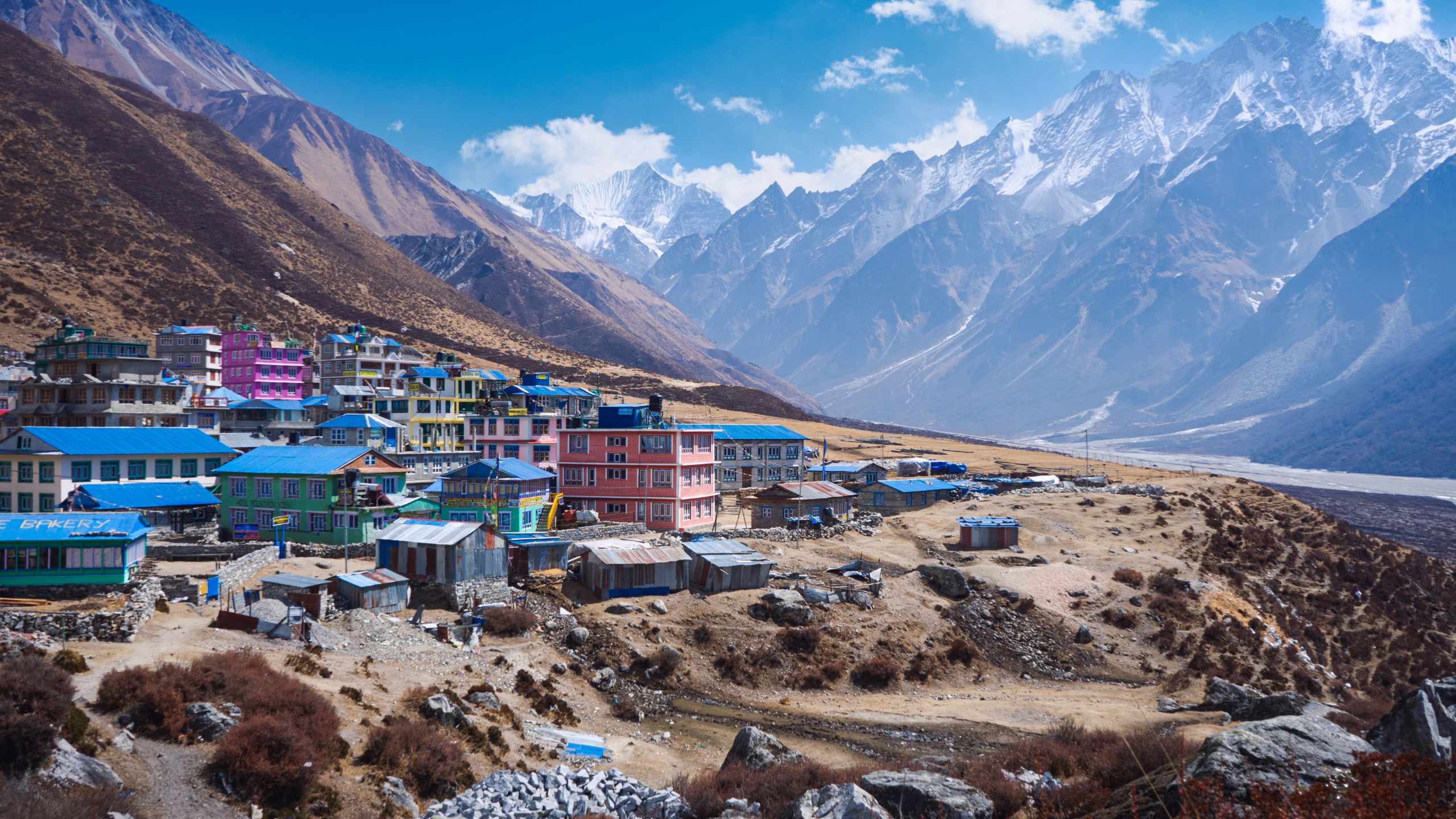 Langtang valley seen from the entrance