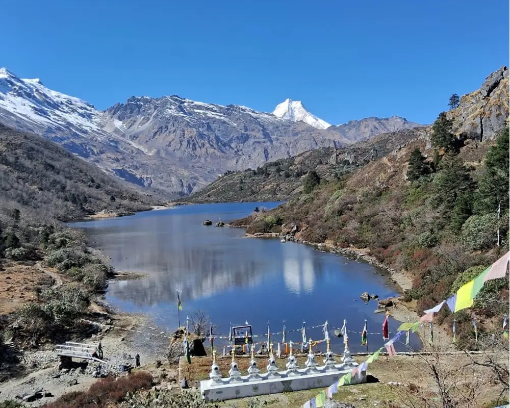 The sacred Kal Tal (Lake) in the Manaslu region.