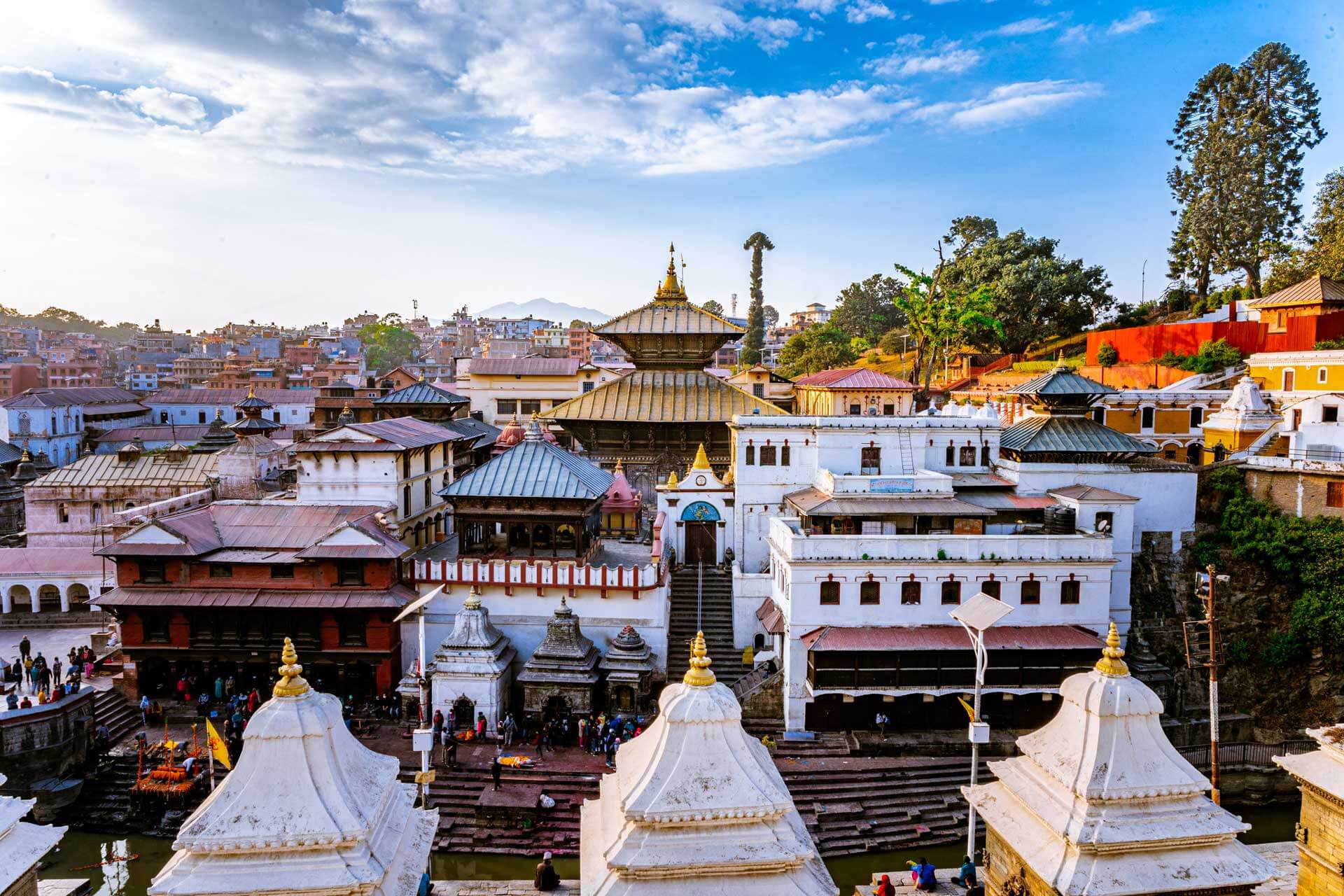 Pashupatinath Temple pictured from the east.