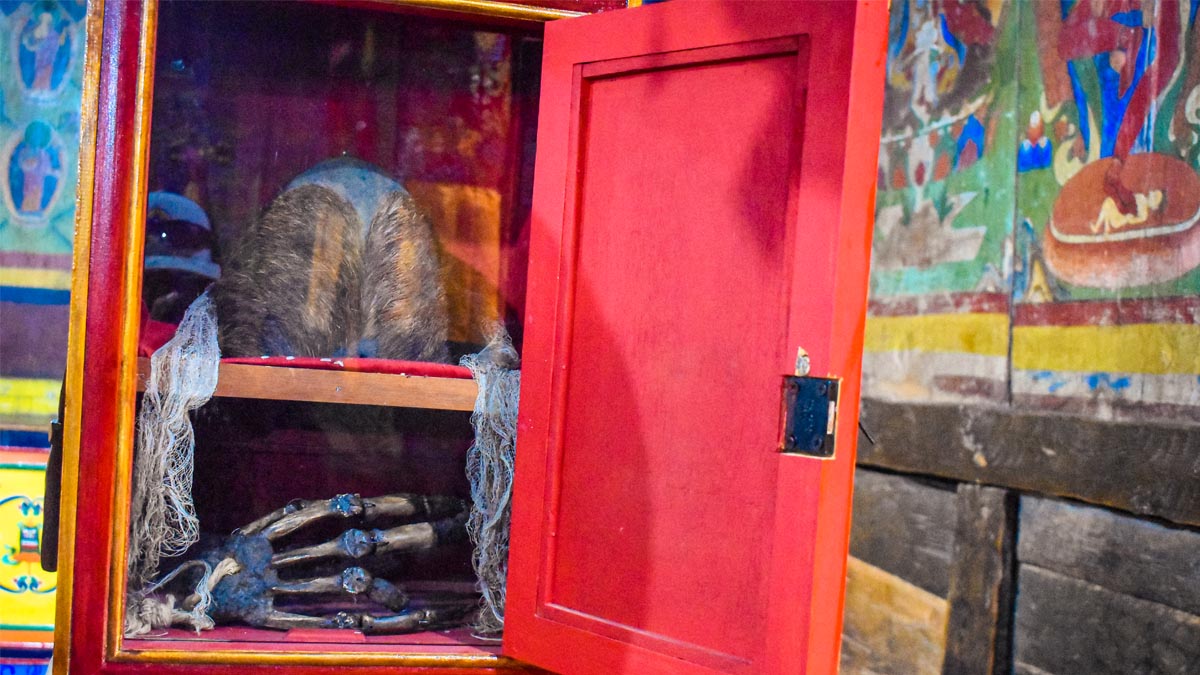 Yeti Scalp Kept at Khumjung Monastery