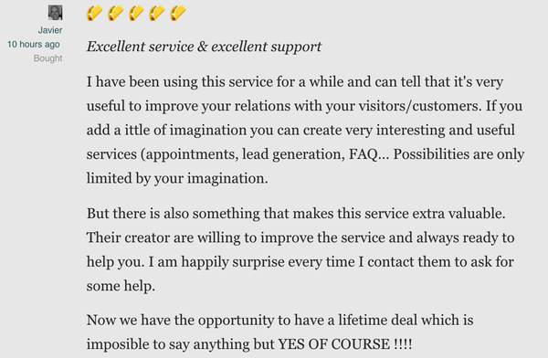 Lifetime Access to Tars' Standard Plan