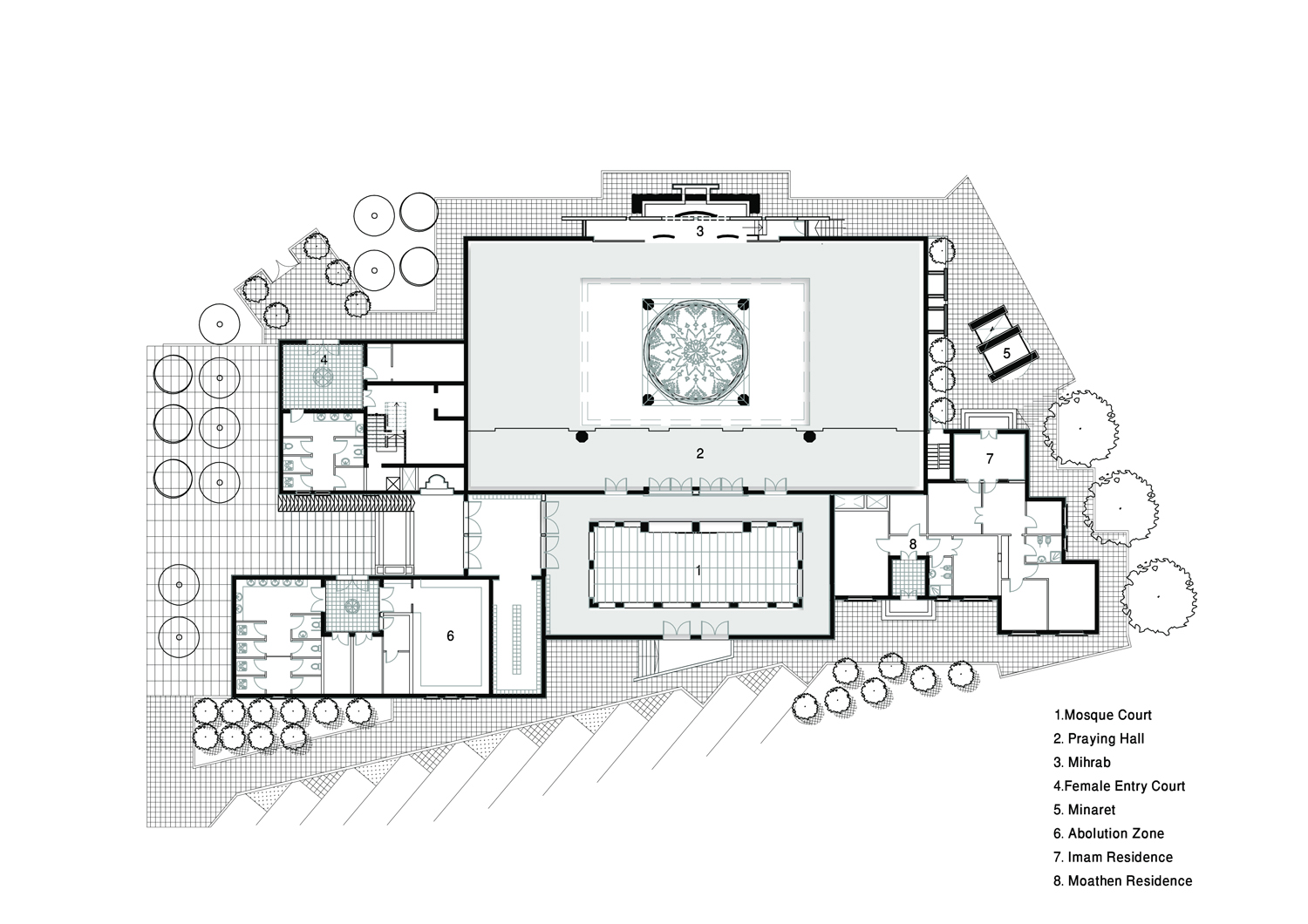 Plan Of Mosque