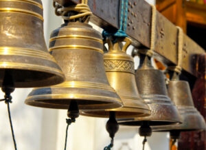 church bells closeup church bells closeup
