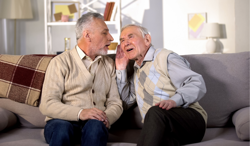 older men friends talking