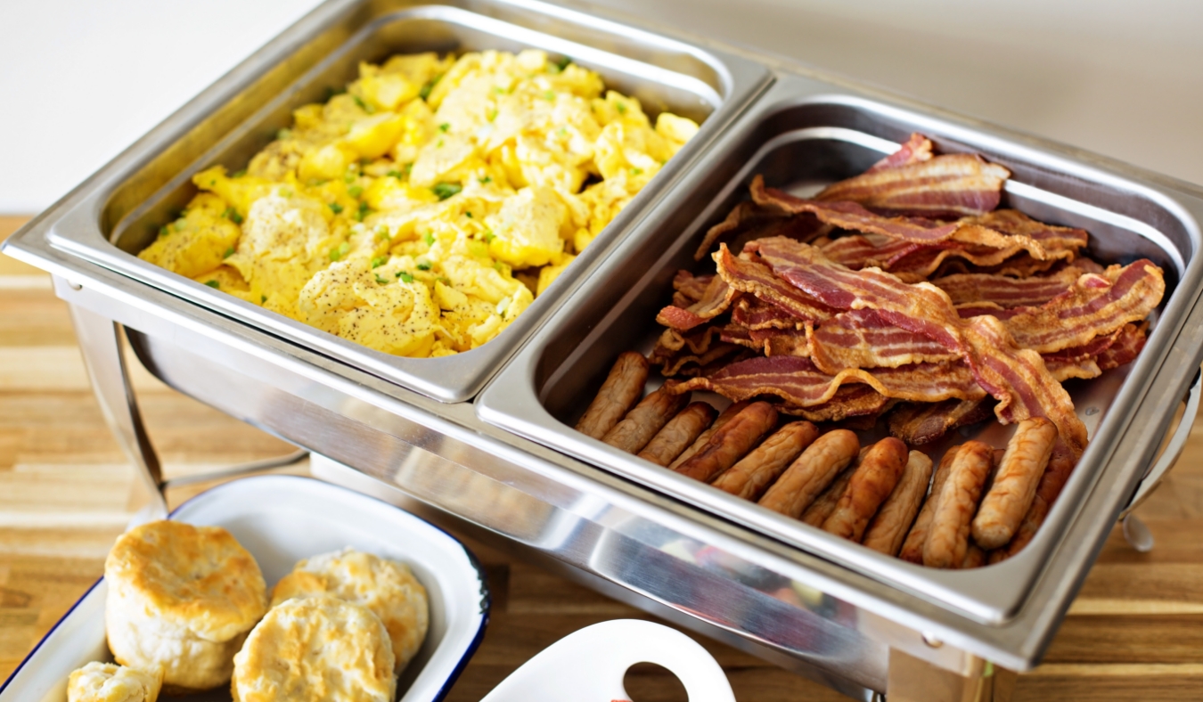 events sausage bacon eggs biscuits breakfast buffet