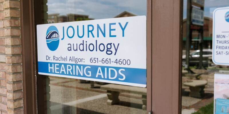 journey audiology front office signage exterior