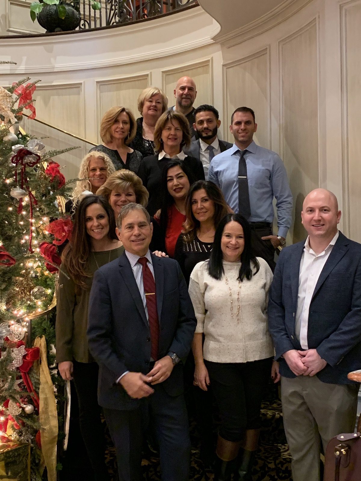 peramus hearing clinic staff group holiday photo