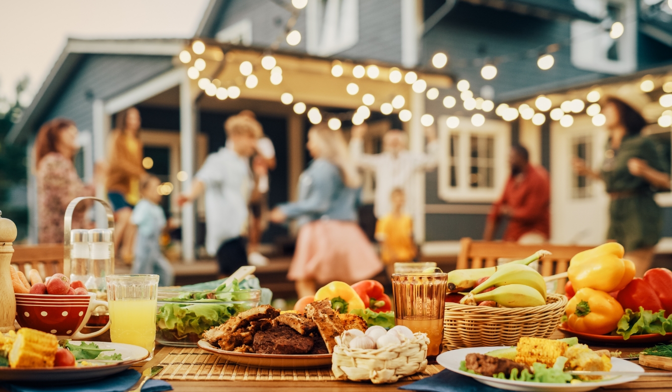 outdoor barbecue People Dancing to Music Celebrating and Having Fun