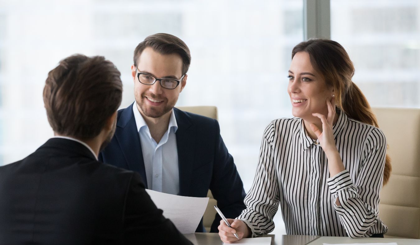 team interviewing potential hire