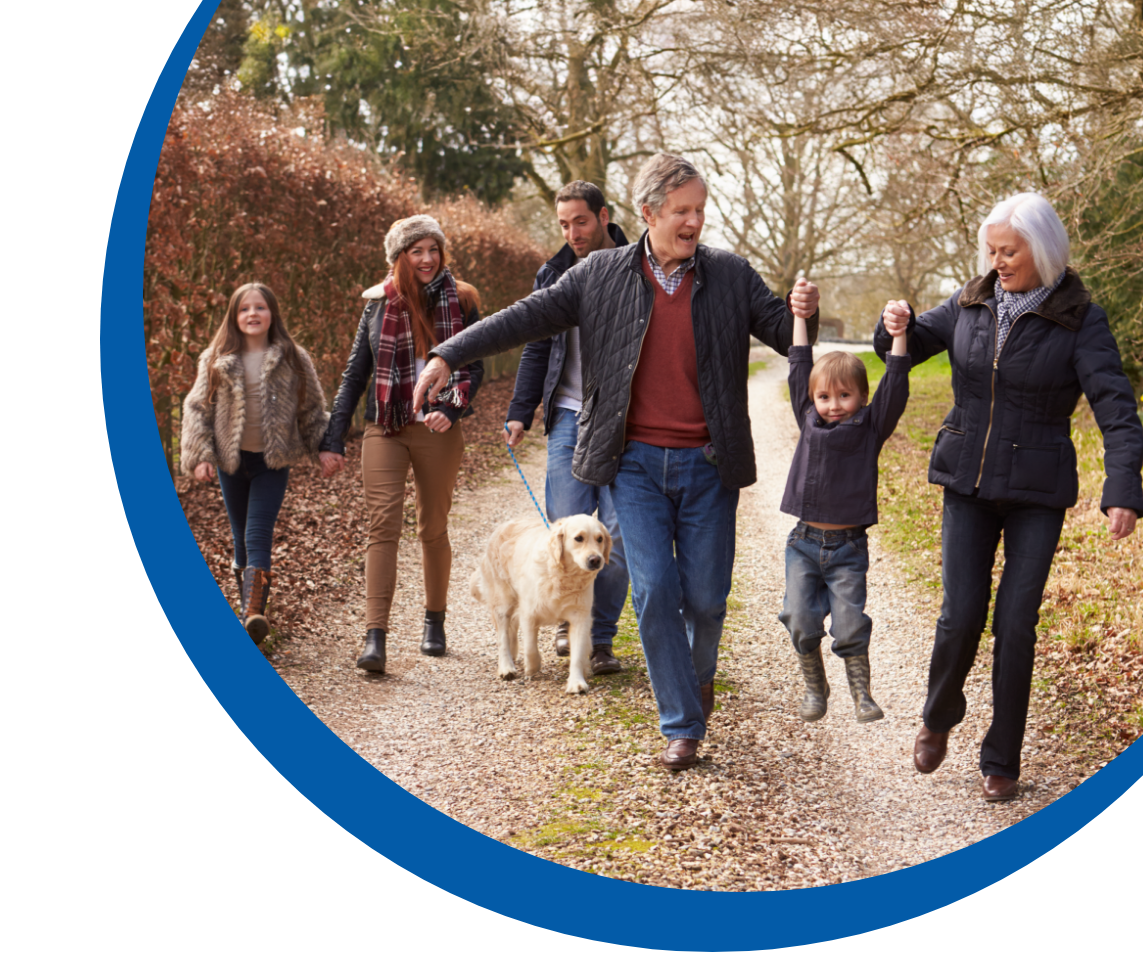 autumn family banner desktop image