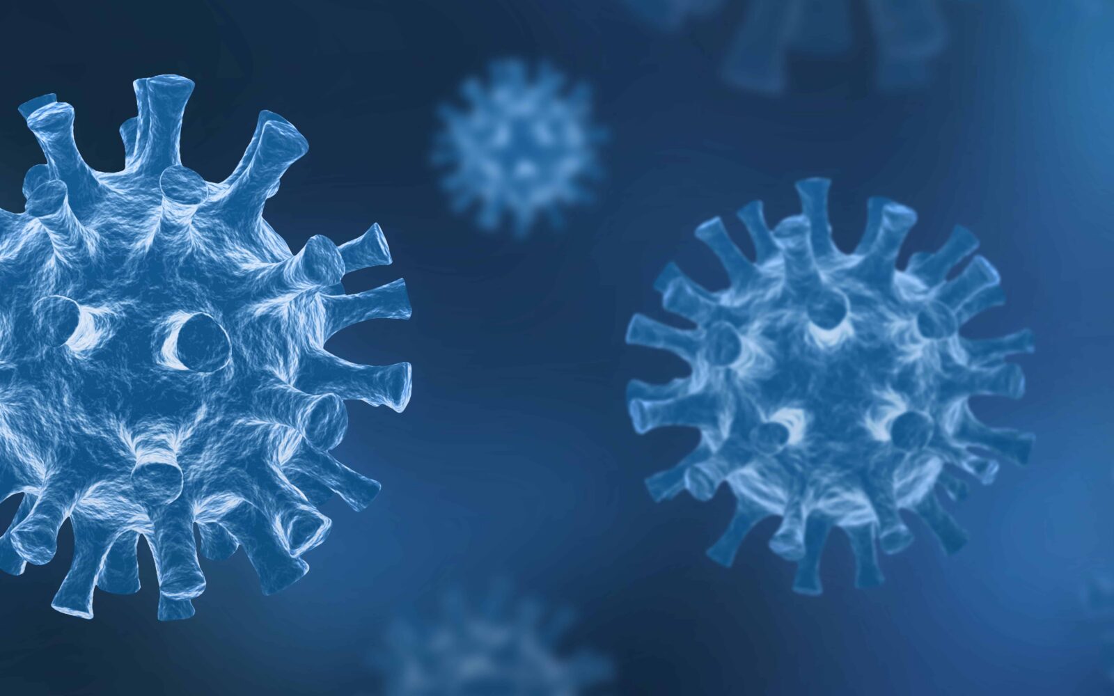 Coronavirus COVID 19 Arrière plan de virus flottant Virologie et Microbiologie 3D
