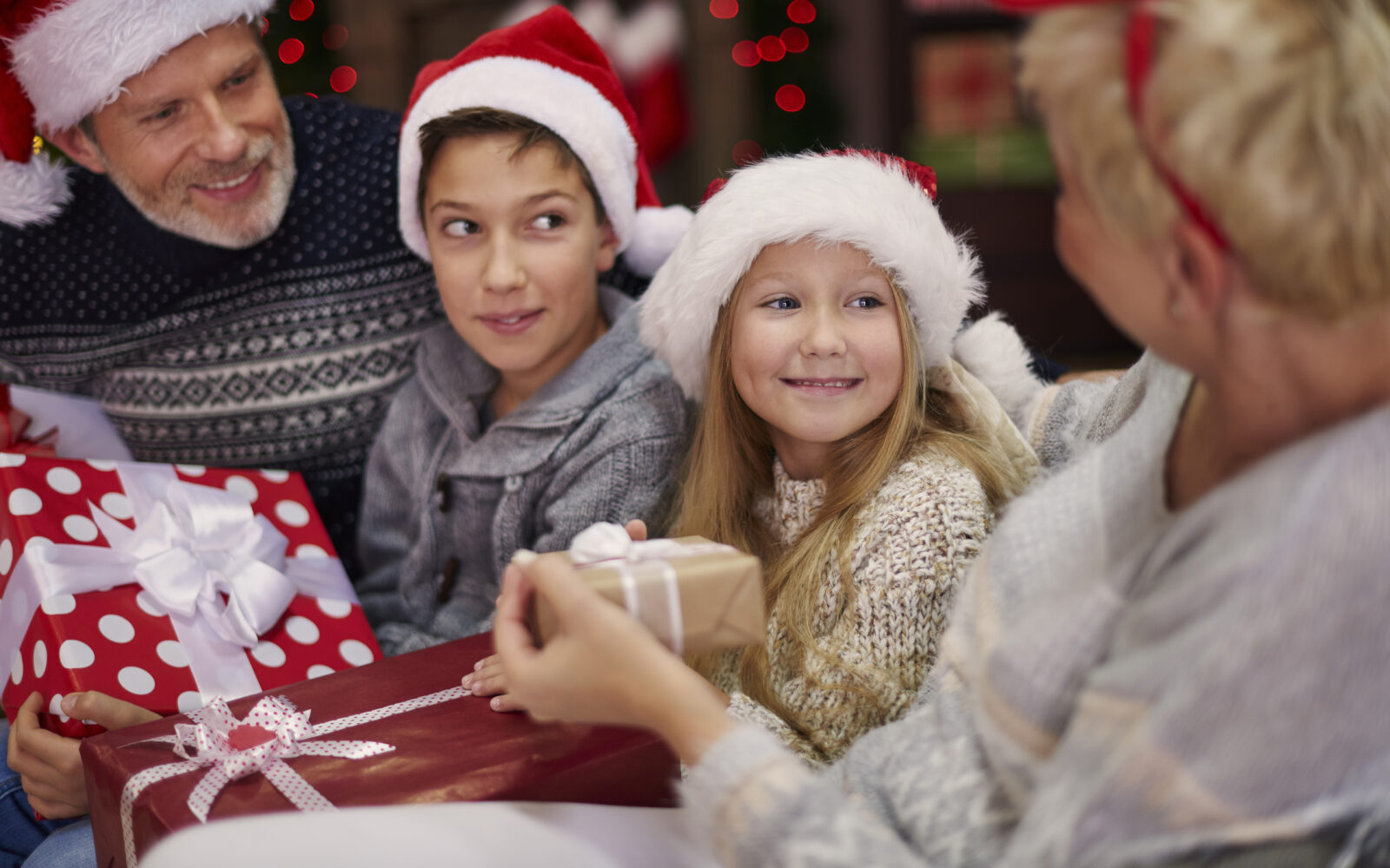 Santa hats make the atmophere more magical
