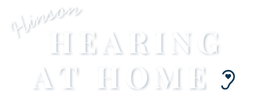 logo hinson hearing at home white