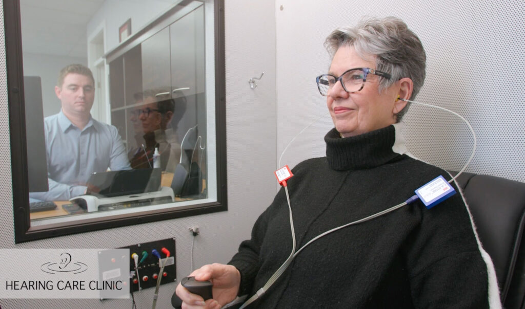 hearingcareclinic hearing test in booth