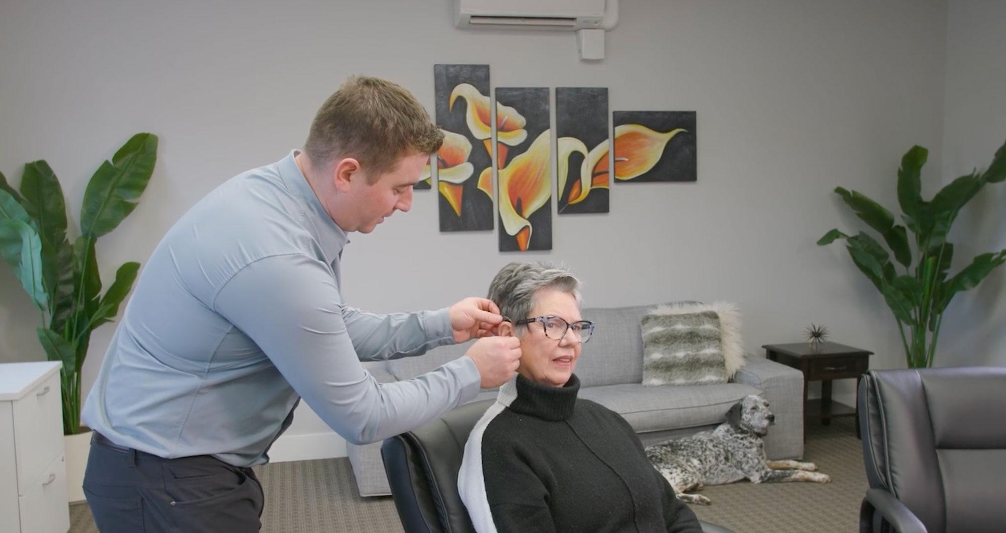 hearingcareclinic1 Carson Tiede hearing aid fiiting