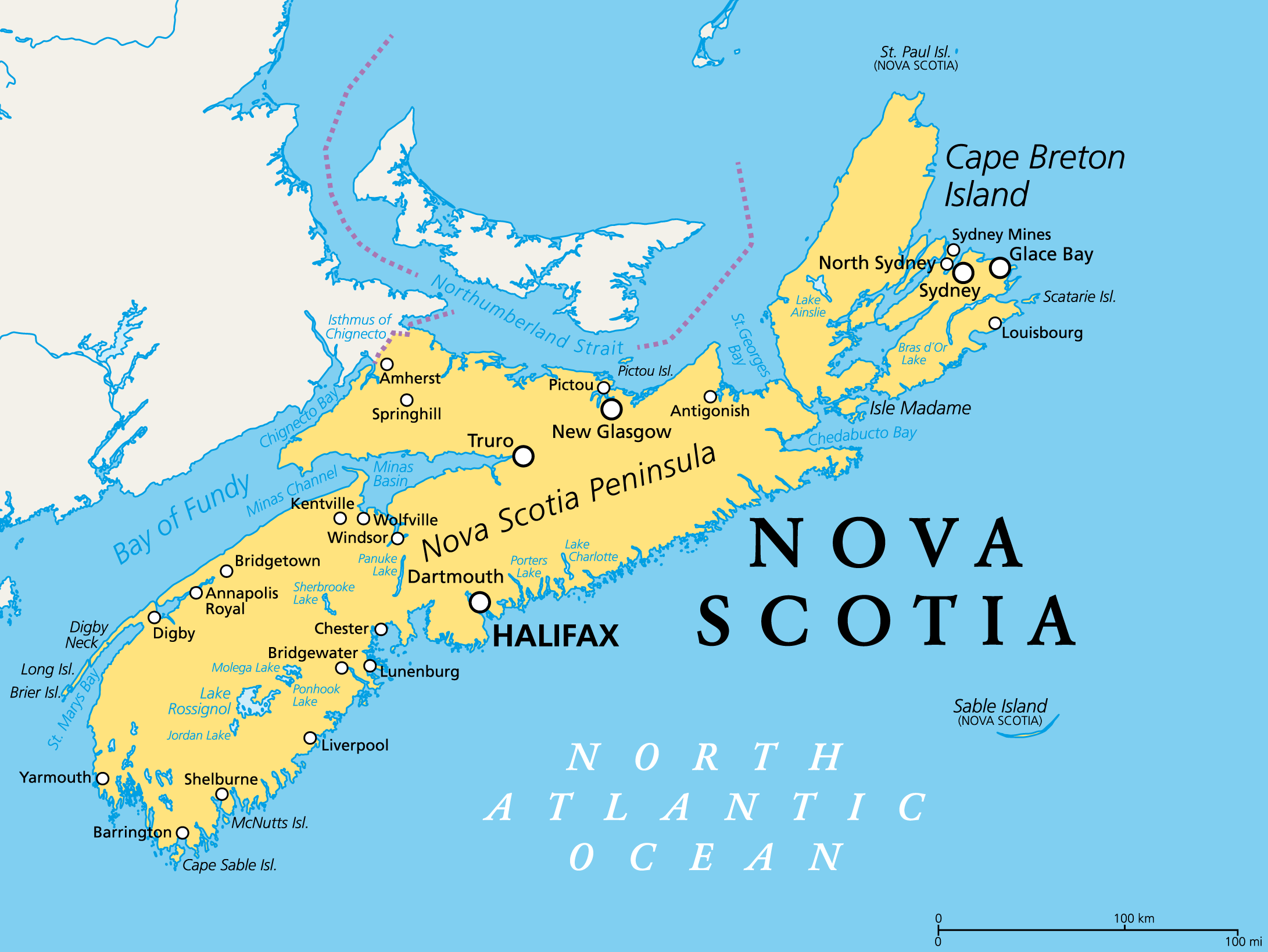 nova scotia map