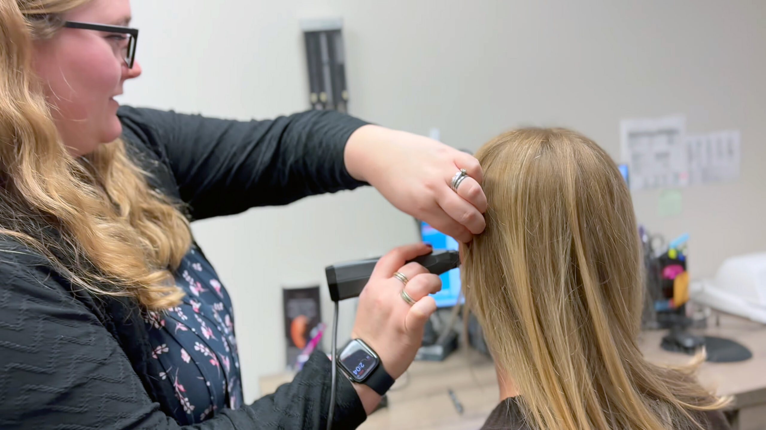 provider showing live video of patient ear