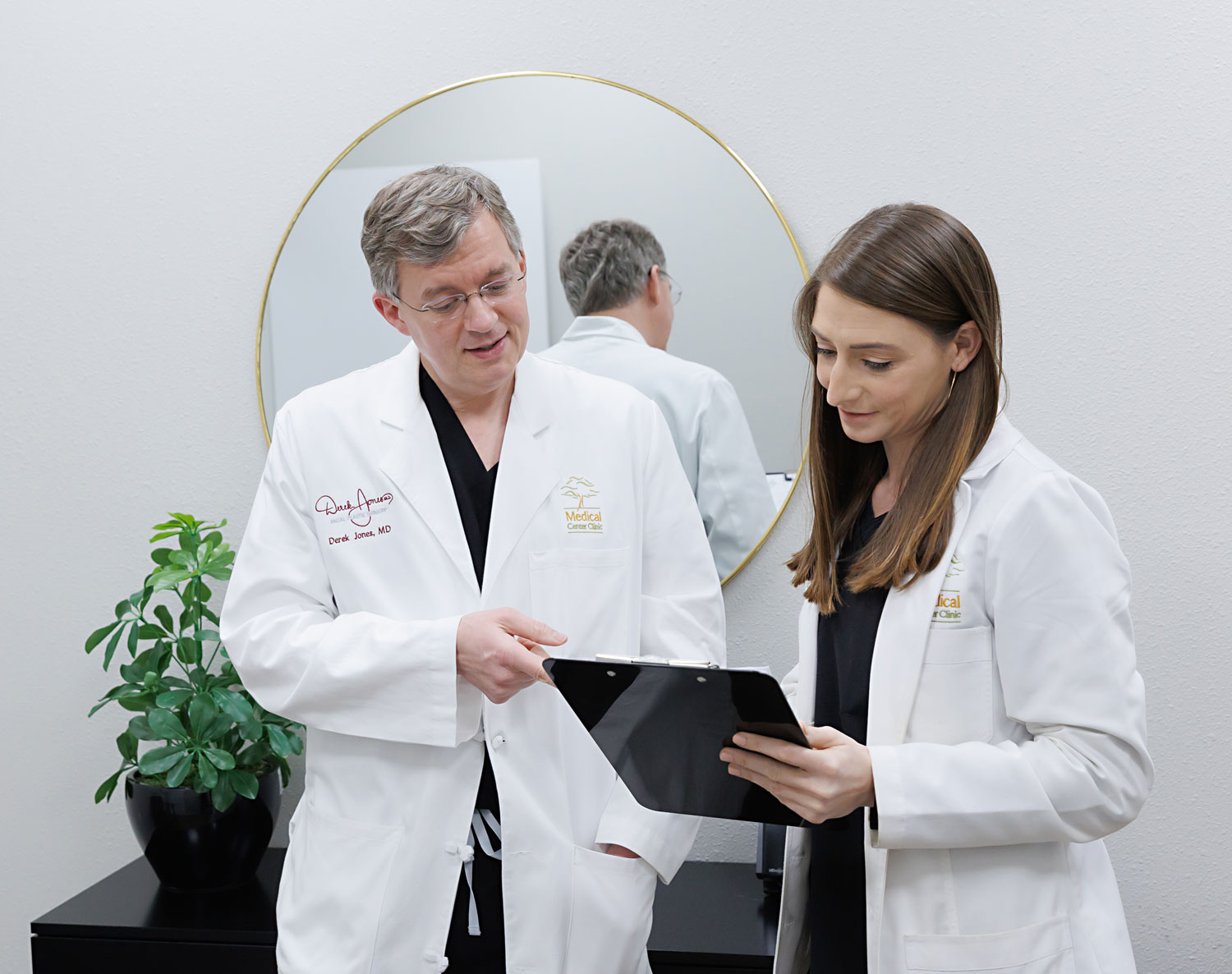 providers reviewing patient results