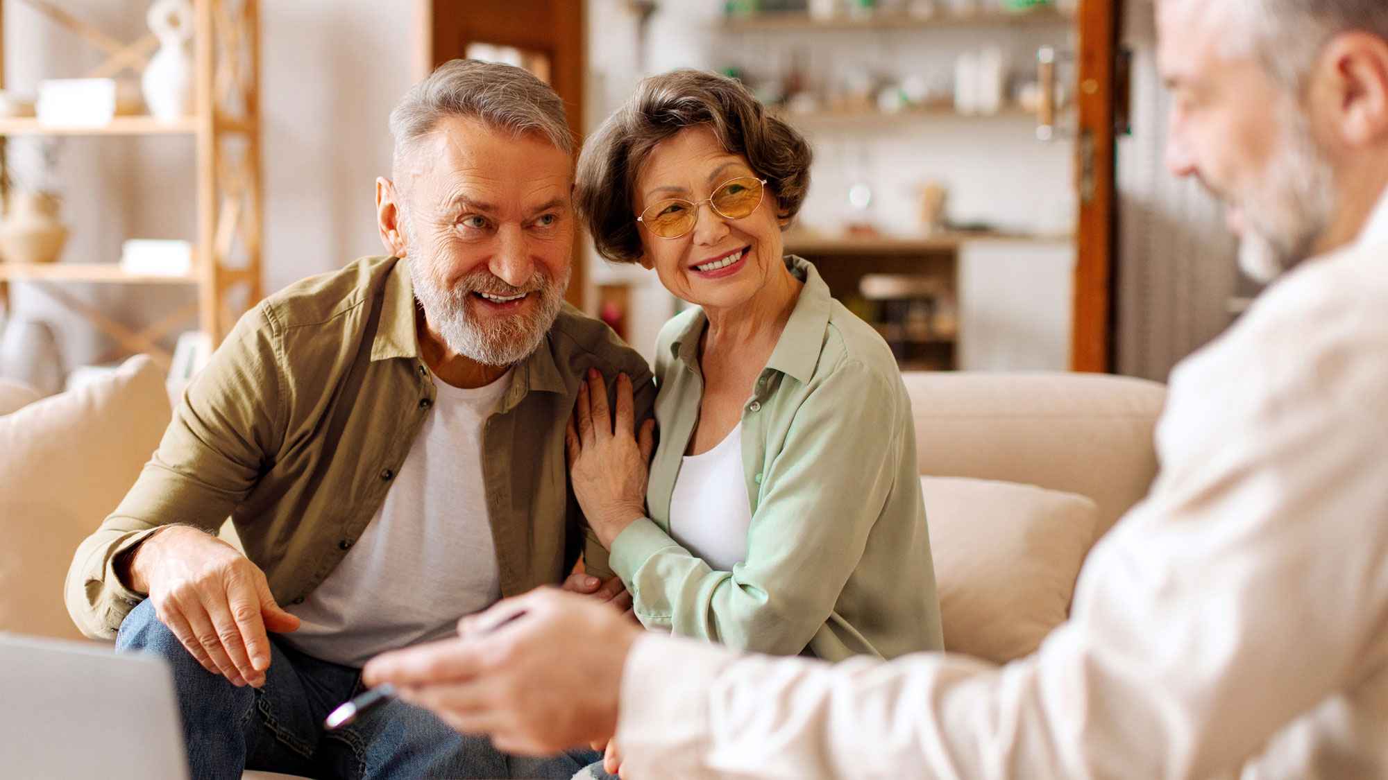 senior couple during consultation
