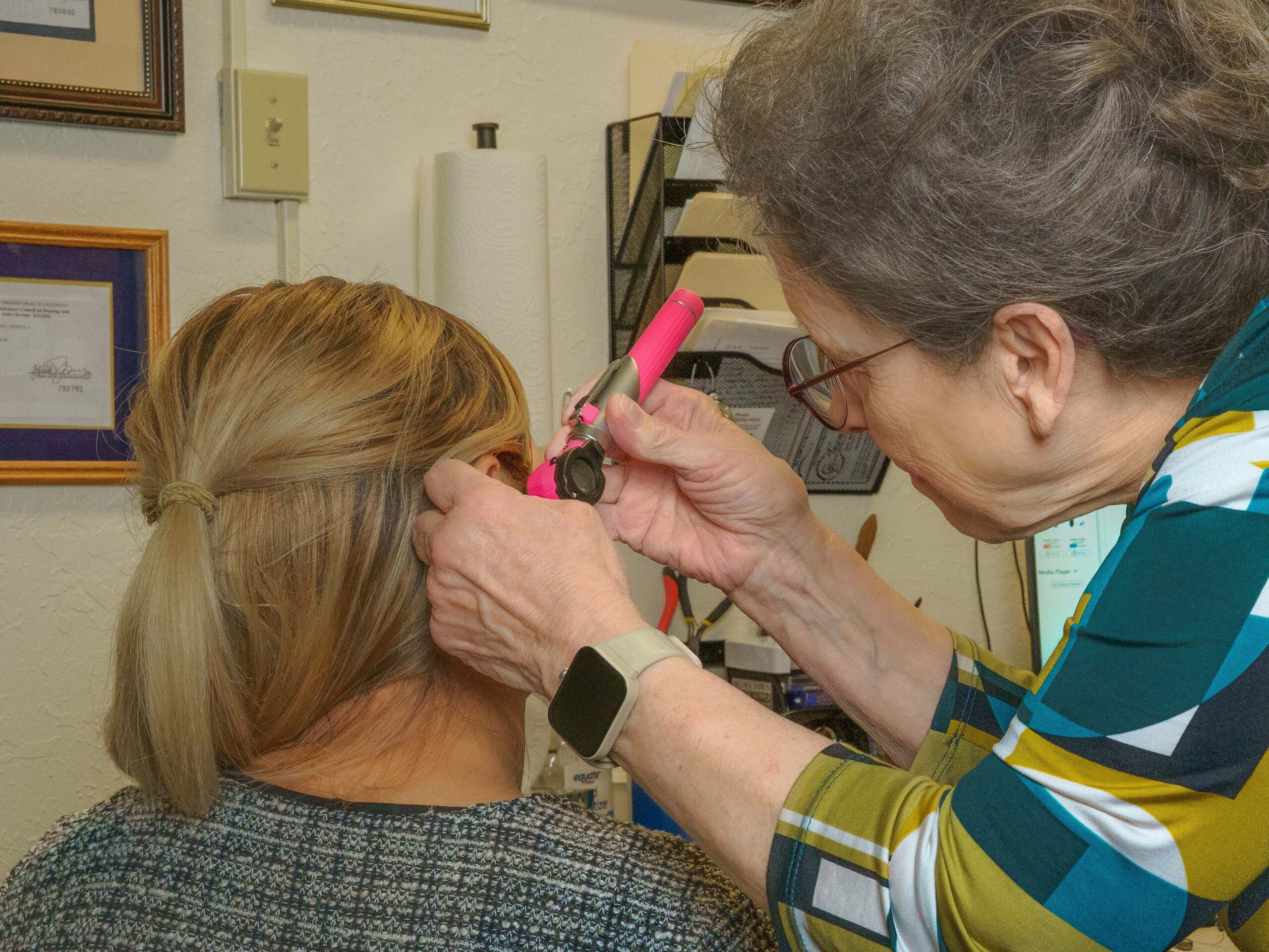 Verna Ear exam