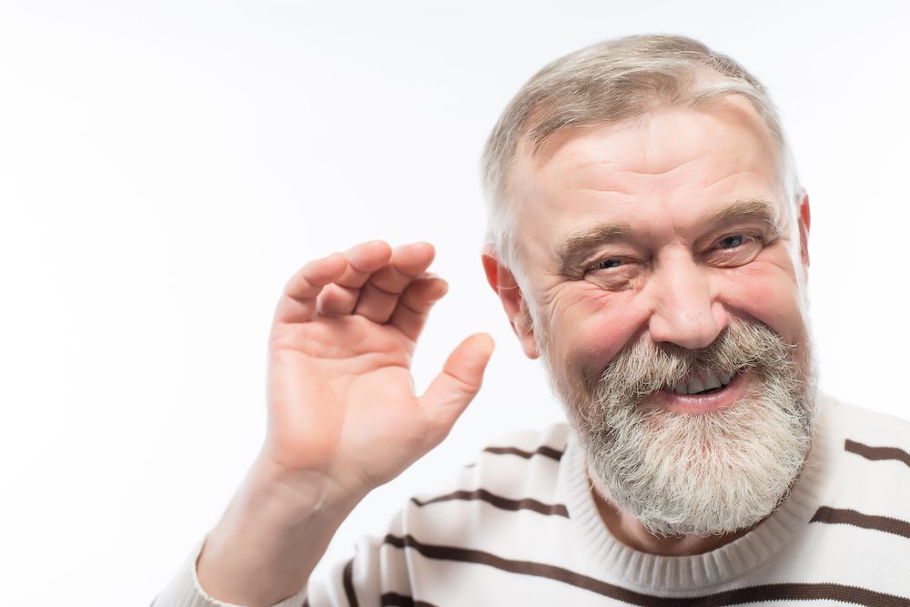 man with hearing loss issues