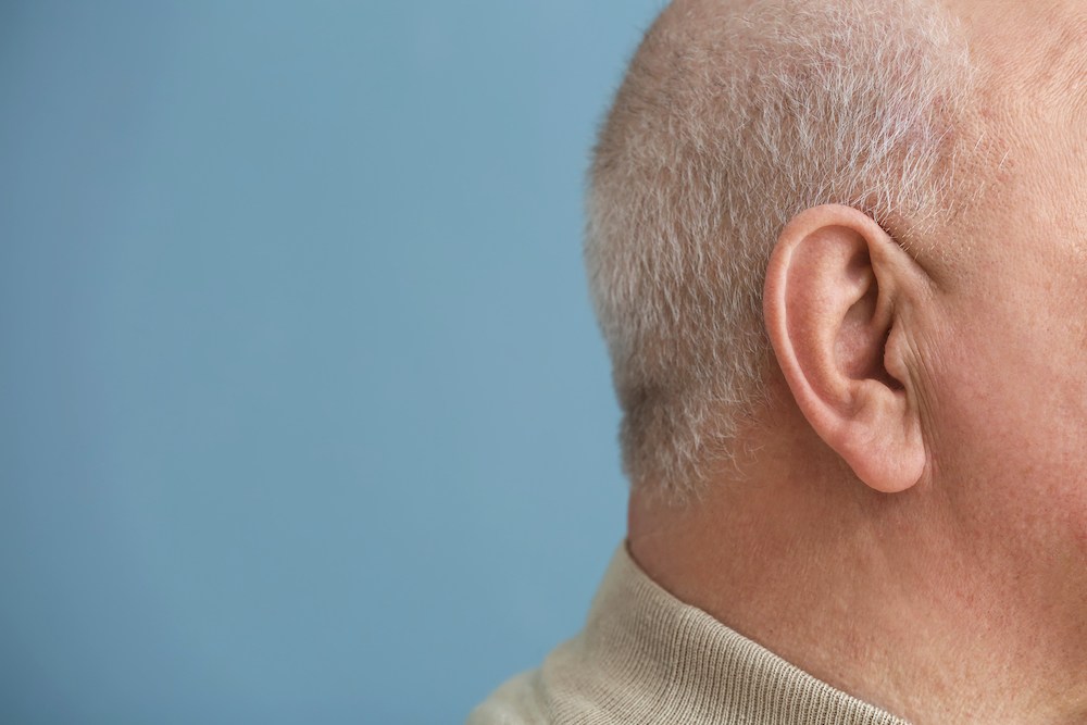 side of man's head and ear