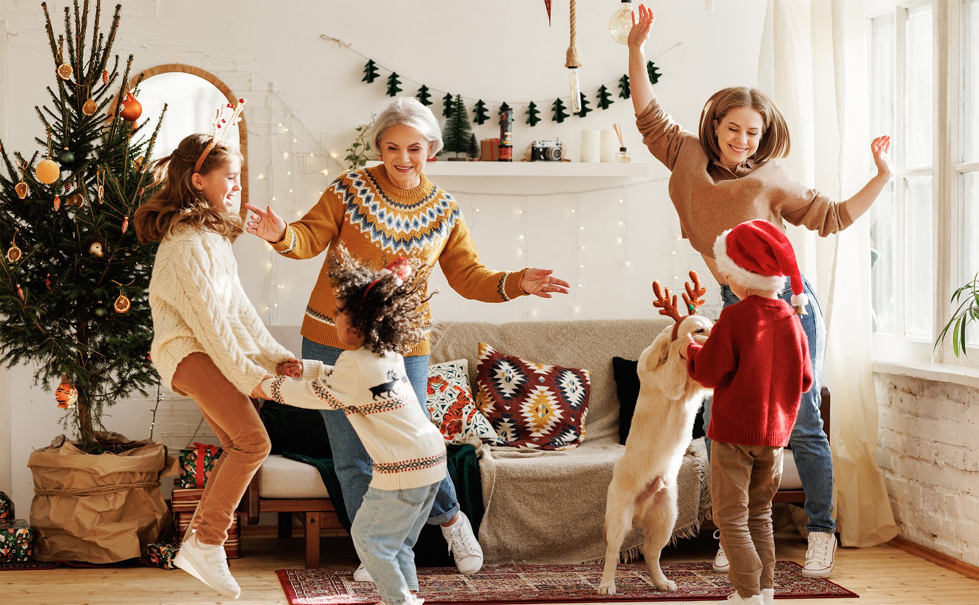 winter family banner