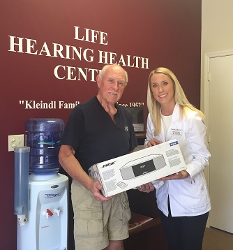 W. Etzkorn of Naples, our latest Bose Radio winner!