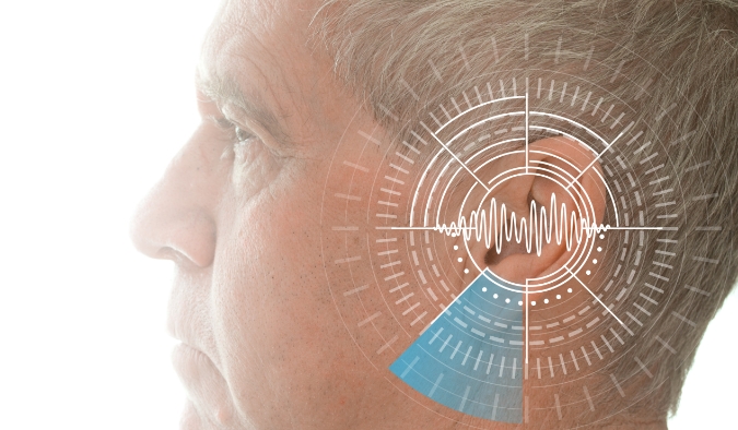 event image soundwave ear mature man