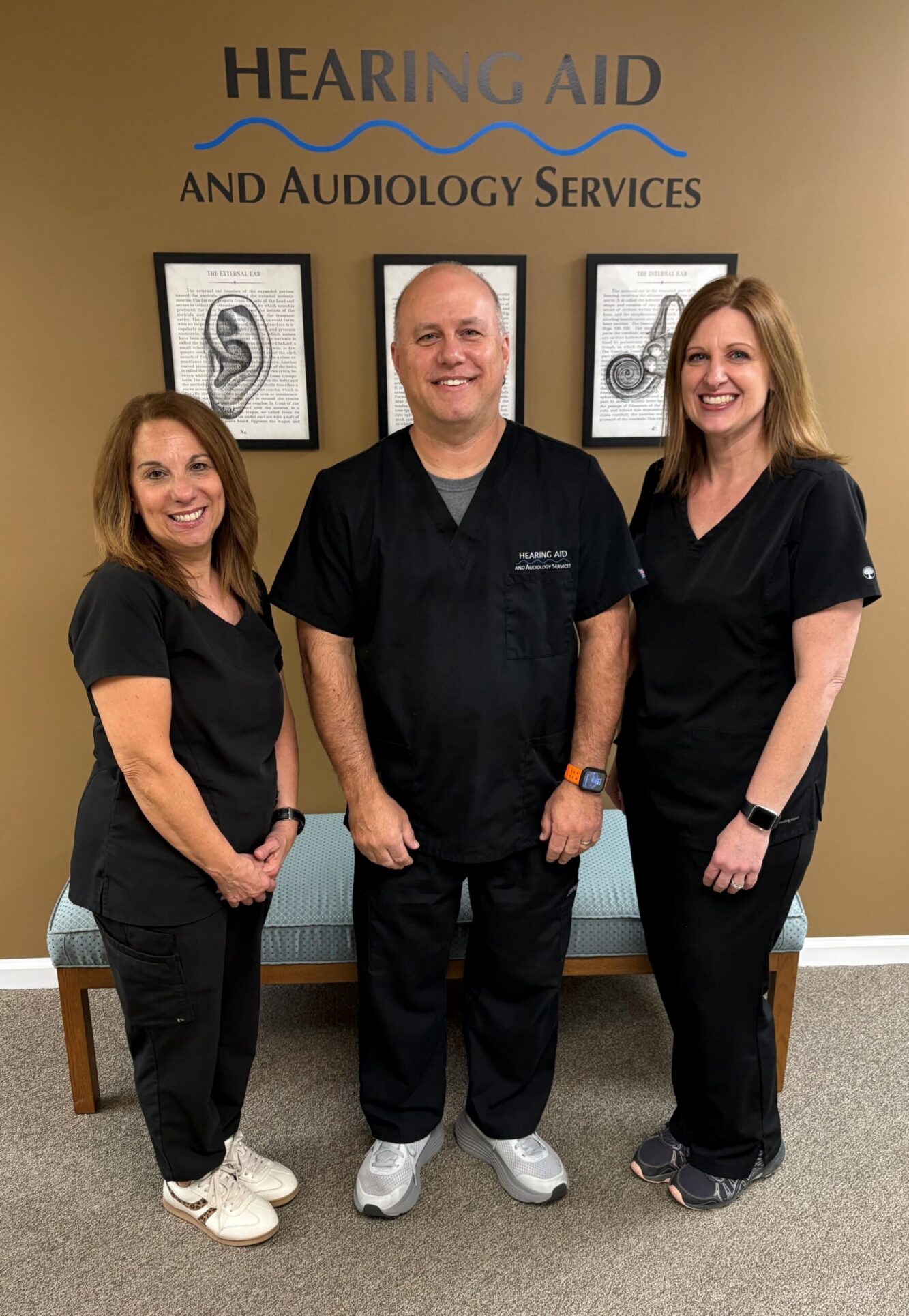 staff 2026: Kim Mozingo, Au.D., Shawn Lancaster, Au.D., Jeanine Heasley