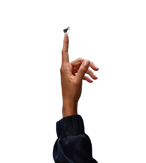 Oticon Zeal Product on Finger Steel blue Background KC 25 2 4848 Vertical removebg preview