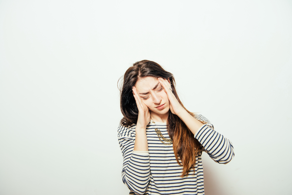 woman experiencing slight 