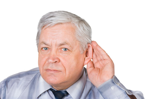 Man with Hearing Loss