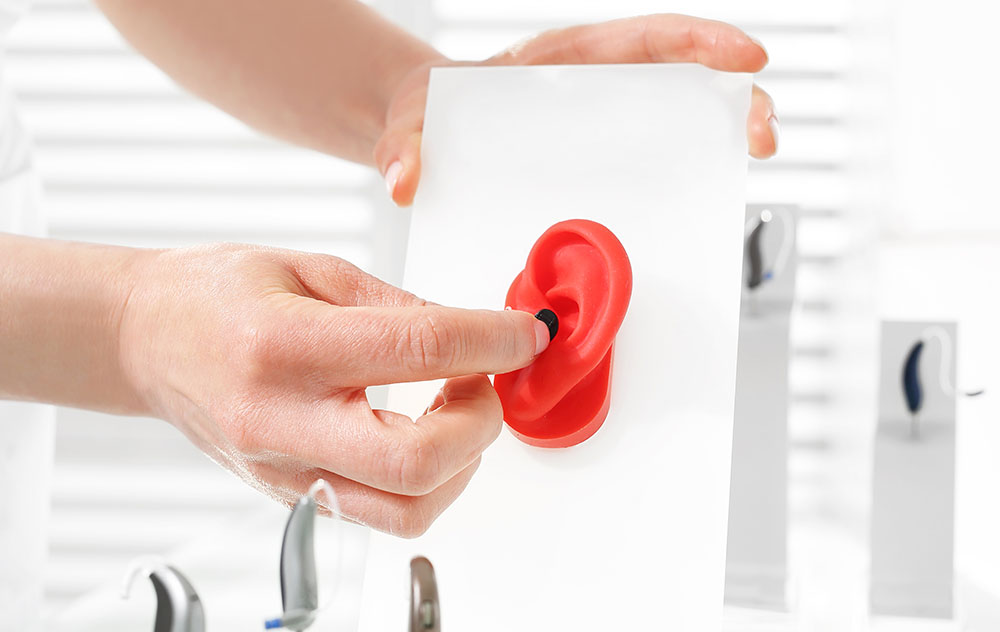 ITE Hearing Aid Display