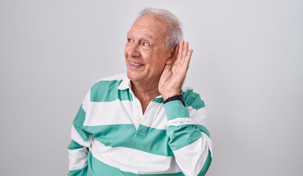 ears senior man hearing