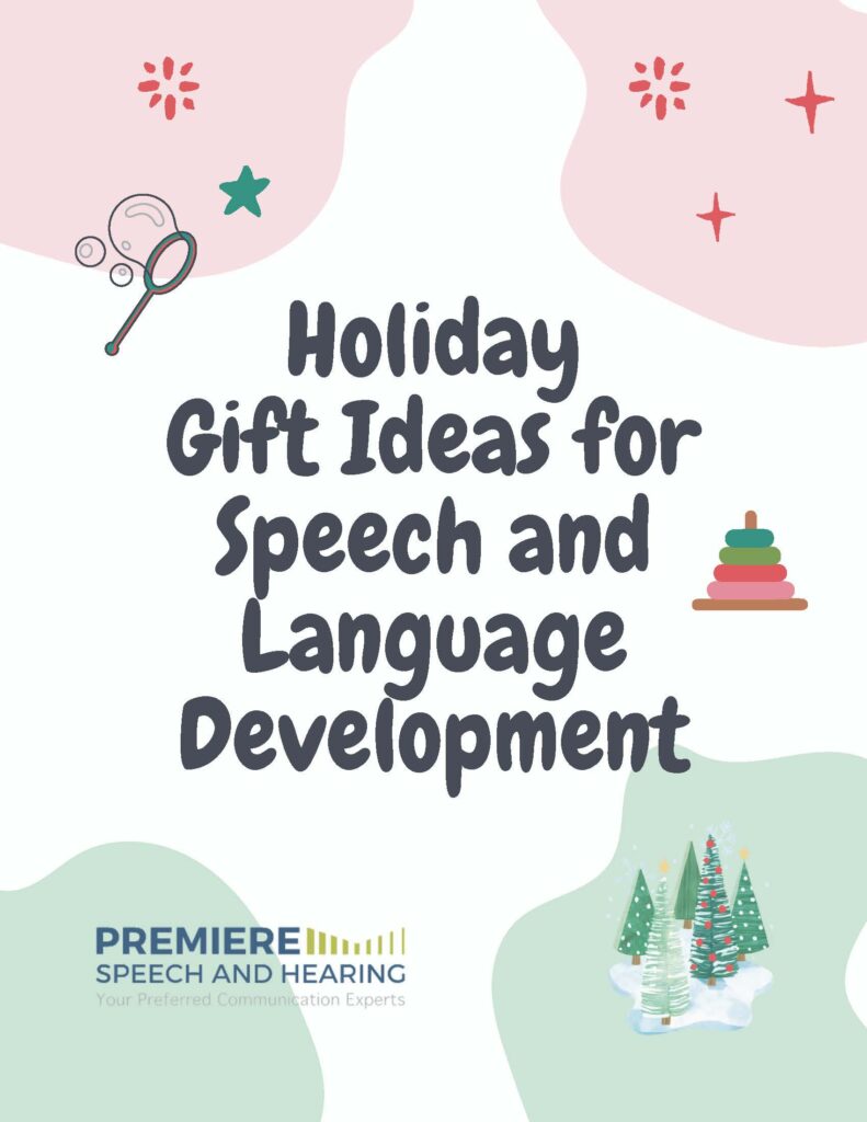 Holiday Gift Ideas for Speech and Language Development 2024 Page 01