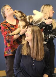 Photo Audiologists with dogs 2025