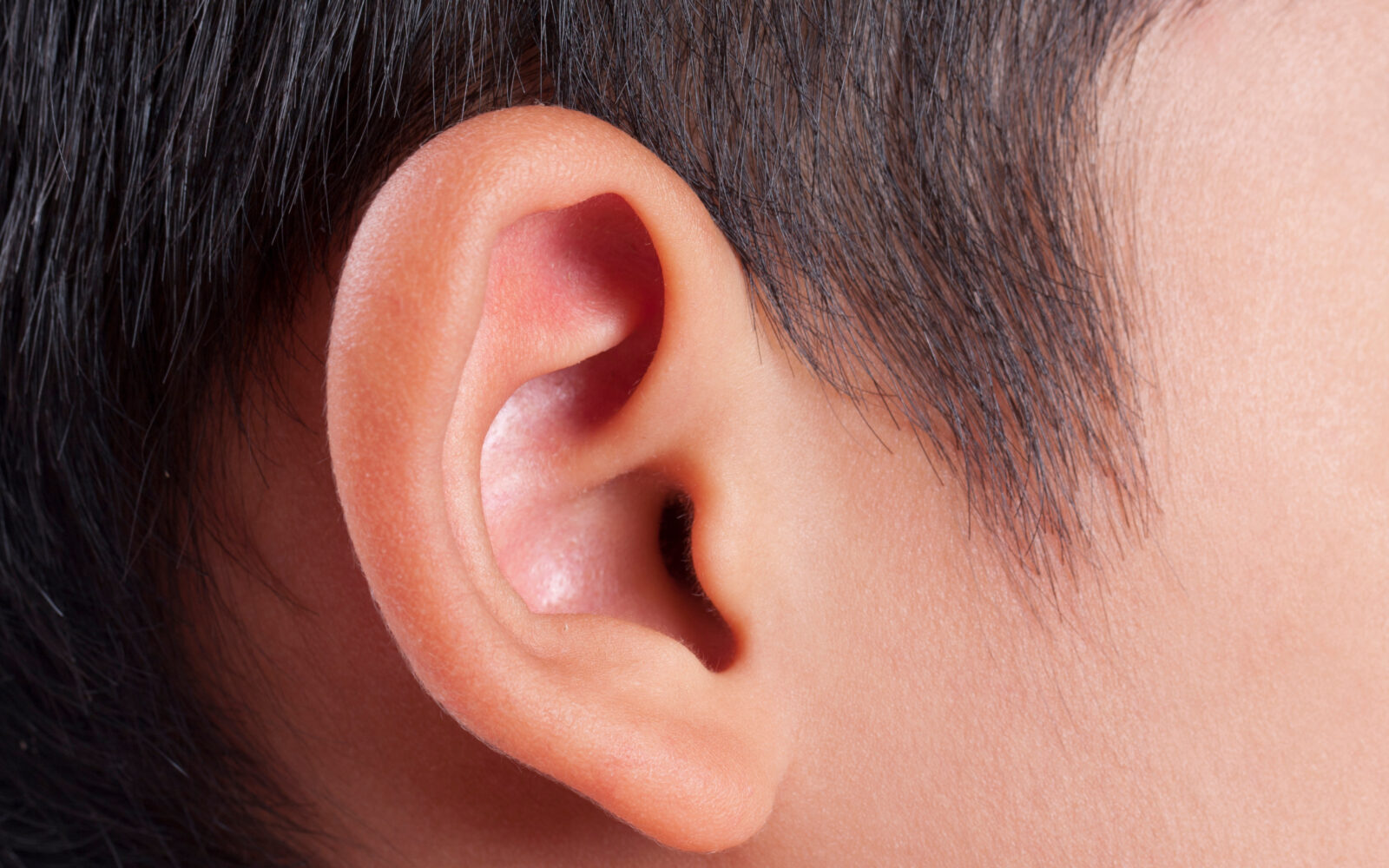 Human ear closeup