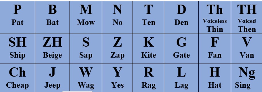 consonants