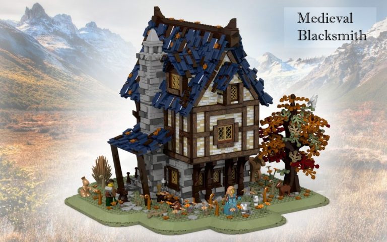 First look at the LEGO Ideas Medieval Blacksmith set | Belle-Ve Bricks | Buy LEGO MOCS | Building Instructions. medieval blacksmith lego