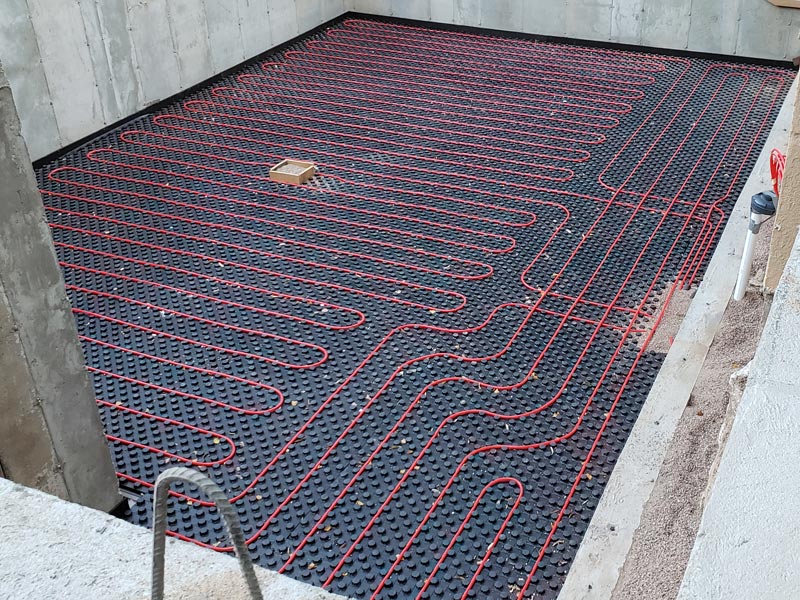 Perforated Radiant Heat Floor Insulation - 17" Wide X 333 Sqft For PEX Tubing & Walls