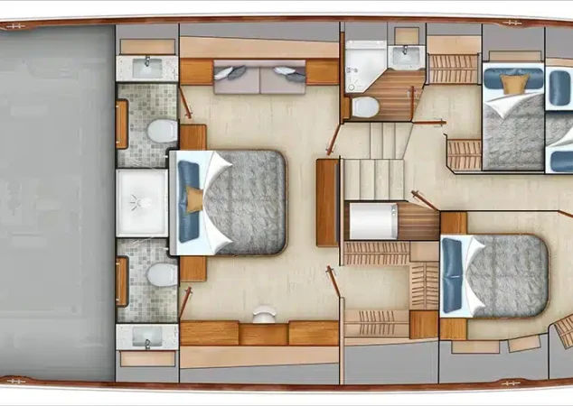 Viking 90 lower accommodations
