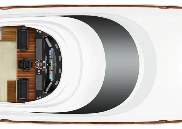 Viking 90 enclosed bridge accommodations